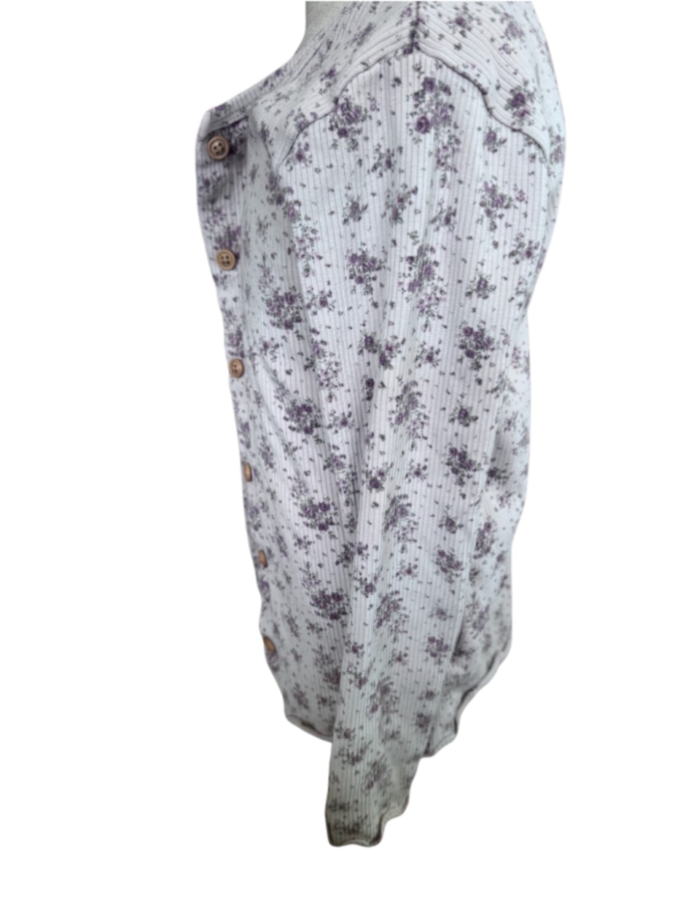 Girls Jamie Kay Floral Ribbed Cardigan Size 7 White Purple